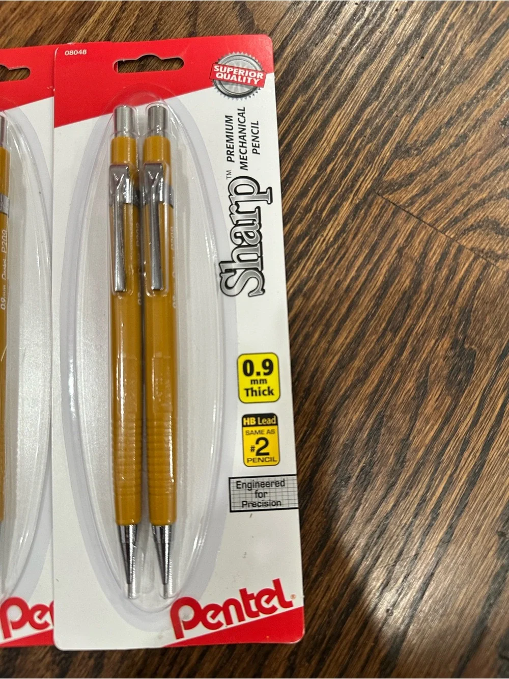 Sharp 0.9mm Mechanical Pencil - Gold (3 Pack)